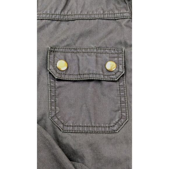 J.Crew Women's SM Downtown Field Jacket Mossy Brown/Green Utility Waxed Cotton - Picture 13 of 16